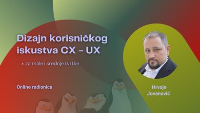 Dizajn korisničkog iskustva CX - UX za male i srednje tvrtke Online radionica